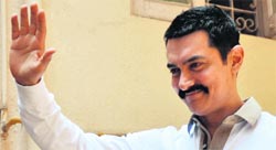 Aamir Khan has the largest number of fans on his page on the social networking site Facebook