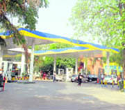 LACKING The CITCO petrol station at Sector 9 in Chandigarh.