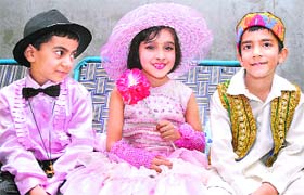 Children at an award ceremony organised by Pathshala Dot Com in Jalandhar on Sunday