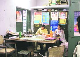 SCARCITY The area dispensary in Kidwai Nagar, situated 100m from the Punjab Health Ministers residence, is without a permanent doctor