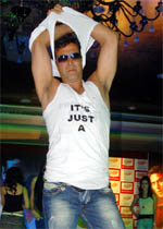 Actor Akshay Kumar at a promotional function in Gurgaon.
