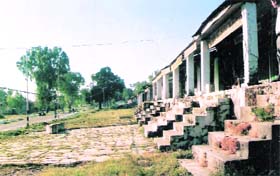 The deserted Brigade Bazaar in Yol Cantonment area