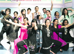 A dance and fitness workshop in progress in Ludhiana
