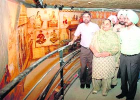 Finance Minister Dr Upinderjit Kaur during her visit to the Khalsa Heritage Project at Anandpur Sahib on Friday