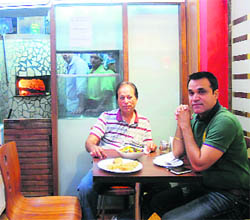 JM Bhasin and Sanjay Arora love the experience of exotic food in a homely environment.