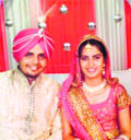 Reetinder Sodhi with wife Prabhdeep