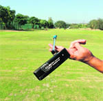 A 45 degree toe balanced putter