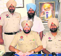 Mullanpur police, along with Ranjit Singh, who lodged a false robbery complaint 