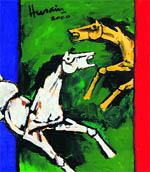 It was Hussains horse sense that brought him great success not only in India but the world over