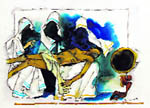 Of all his muses, Mother Teresa was given the largest canvas and the highest pedestal