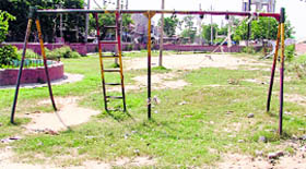 A not-so-rosy picture of a park near Chawni Mohalla in Ludhiana.