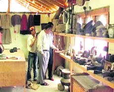 Tourists visiting the Tribal Heritage Museum at Munisiyari in Pithoragarh district.