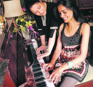 Jasmine with her mother-in-law Kay Nagra. She feels her mom-in-law has a valid reason for giving advice as she has seen more of life 