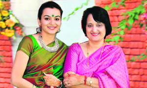 Reicha Tanwar (right), Director, Women’s Studies, Research Centre, Kurukshetra University, with her daughter-in-law, Mimansa Singh Tanwar, who is a clinical psychologist