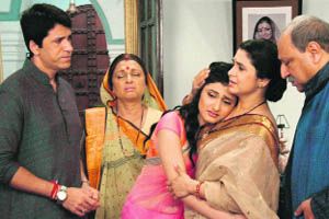 Sasural Genda Phool (below) where the story moves back and forth on the tried and tested saas-bahu tangent