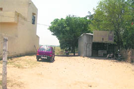 A liquor vend which is situated near an upcoming educational institute at Kubba Heri village in Kurali