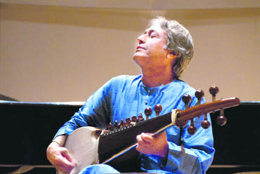 Sarod maestro Ustad Amjad Ali Khans latest album Samaagam is a collaboration with European classical musicians