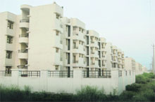 Flats ready for BPL families in Ghasitpur, Ambala.
