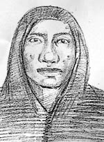 Sketch of the suspected killer.