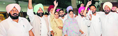 Congress MLAs stage a walkout from the assembly