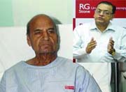 KL Sehgal recuperates at hospital.