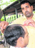 Gayur at his shop in Sector 29, Chandigarh