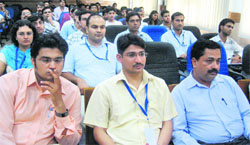 Faculty members attend the inaugural session of the 12-day programme at Deenbandhu Chhotu Ram University of Science and Technology, Murthal. 