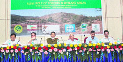 Delegates at a workshop held at the Forest Research Institute in Dehradun on Friday.