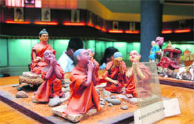 Mythological corner: A scene from the life of Lord Buddha