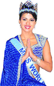 Priyanka Chopra, who was crowned Miss World in 2000, is Bollywood’s number one actor