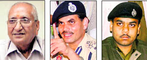 Health Minister Satpal Gosain, Commissioner of police Ishwar SINGH and Additional deputy commissioner of police Harsh Bansal