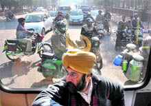 With city bus service still a distant dream for residents, traffic jams seems to be the only reality for commuters in Ludhiana