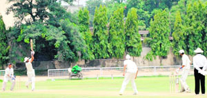 A match under way at Dhruv Pandove stadium in Patiala on Wednesday.