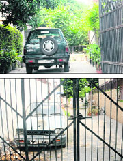 Vehicles parked in service lanes of Sectors 18 and 21, Chandigarh.