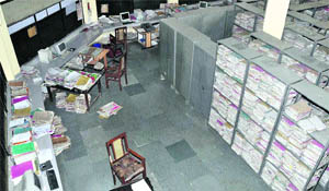 The Regional Transport Office wears a deserted look following a strike by employees in Dehradun 