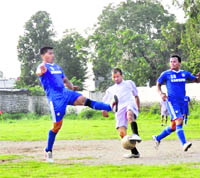 A match in the Lala Nemi Dass Memorial District Football League played in Dehradun