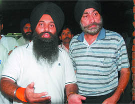 Relatives of the deceased protest outside the PGI emergency in Chandigarh on Monday night.