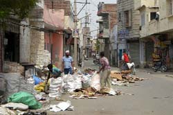 A junk shop located in a thickly populated area of Bathinda town.
