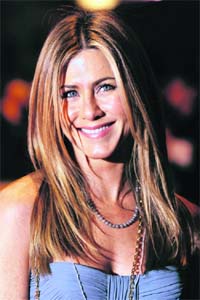 Happy go lucky: Jennifer Aniston