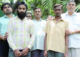 The Delhi police arrested two men for their alleged involvement in printing fake notary and surety papers in New Delhi on Thursday