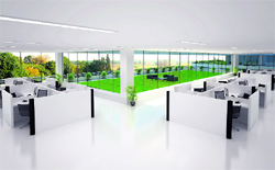 Office suites with terrace garden