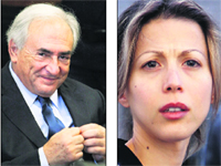 Former IMF chief Dominique Strauss-Kahn (left) says that he will sue French writer Tristane Banon (right) for defamation after she alleged that he tried to rape her nine years ago