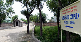 The Baba Farid Complex (Block-B) at Duneke on the outskirts of Moga. town. PUDA officials have filed an FIR saying the colony is illegal.