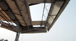 The shed at Choohriwala Dhanna railway station on the Abohar-Fazilka section has been damaged. 
