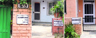 (L-R)Devinder Singh, former ADC (D), who continues to occupy his official residence in Ludhiana. Dr Sarjiwan Kapila, who retired as Assistant, Director (Factories), is yet to vacate his official residence. Ravcharan Singh Brar, SSP (Vigilance), Amritsar, who is still a resident of Ludhiana.