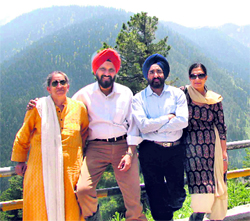Dr Harinder Singh Bedi with his family