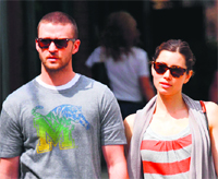 Justin Timberlake and Jessica Beil