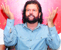 Sufi singer Hans Raj Hans addresses mediapersons in Jalandhar on Saturday