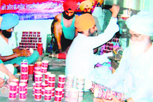 Amritsar-based Channa Chure Wala prepares bridal churas, which will be donated at a mass marriage function of 5100 poor girls to be organised in November. 