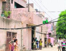 Encroachments galore at Chawni Mohalla in Ludhiana. 